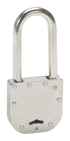 Candado De Seguridad 50mm Doble Paleta Ideal Portones Gris