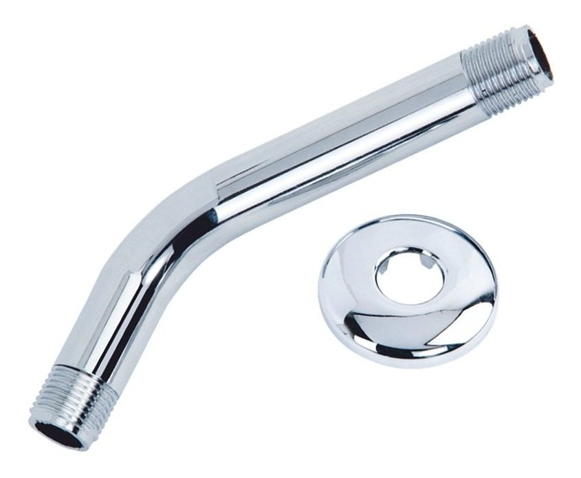 Brazo De Ducha 1/2  15cm Acero Inoxidable Gris