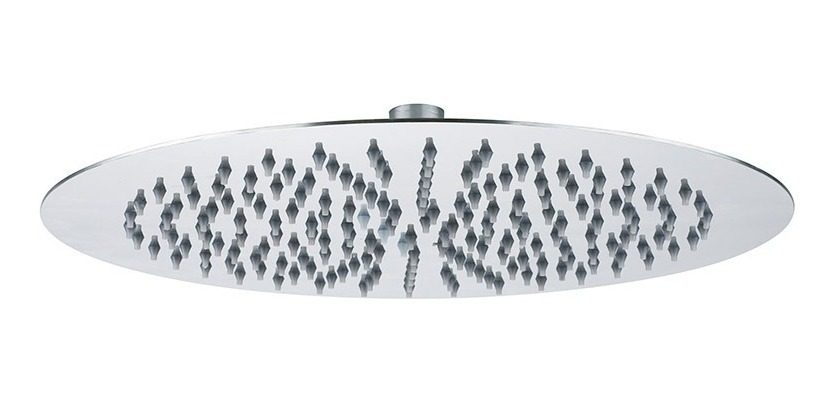 Cabezal De Ducha Redondo 20 Acero Inoxidable 20×0,15 Cm Gris