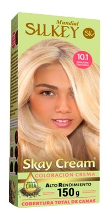 Skay Cream Alto Rendimiento 150grs 10.1  Extra Claro Ceniza 10.1 Extra Claro Ceniza