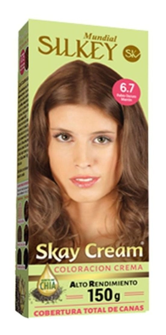 Skay Cream Alto Rendimiento 150grs 6.7 Rubio Oscuro Marron Rubio Oscuro Ceniza