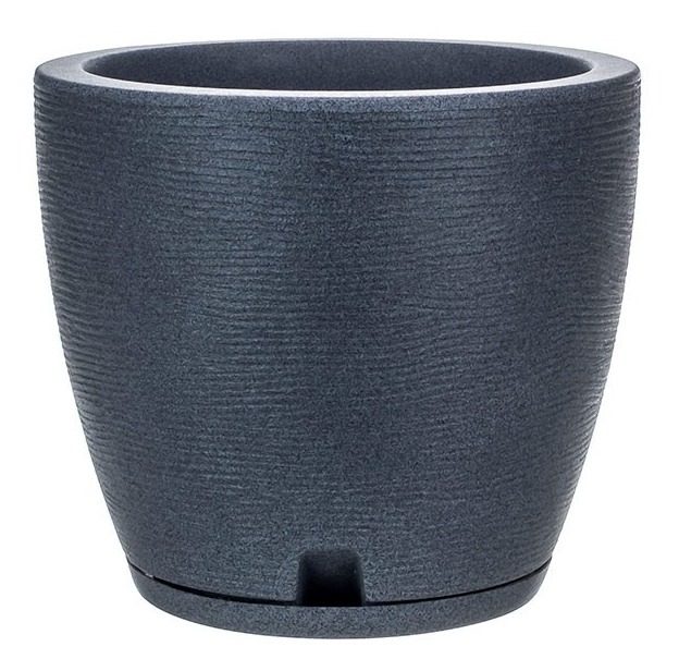 Maceta Floridis Amsterdam 27×28cm Gris Grafito