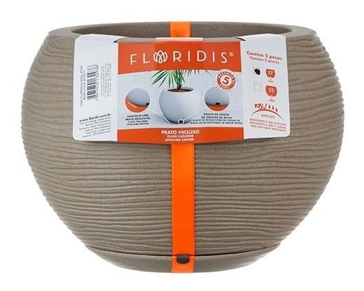 Maceta Floridis Florencia 17×19cm Beige - 1