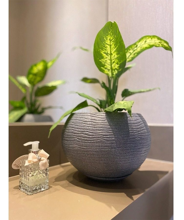 Maceta Floridis Florencia 17×19cm Gris Grafito Gris Grafito - 2