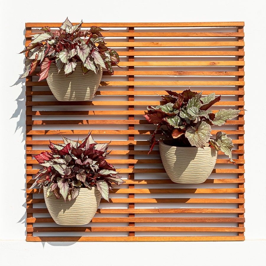 Maceta De Pared Floridis Florencia 21×17cm Beige - 3