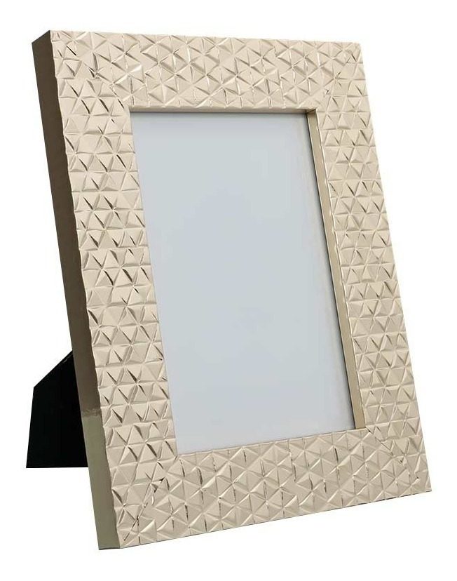 Marco Para Foto De 15 Cm × 21 Cm Geométrico Dorado Dorado