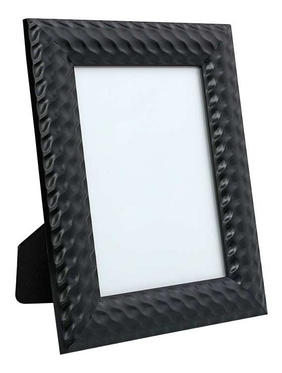 Marco Para Foto De 15 Cm × 21 Cm Martillado Negro Negro