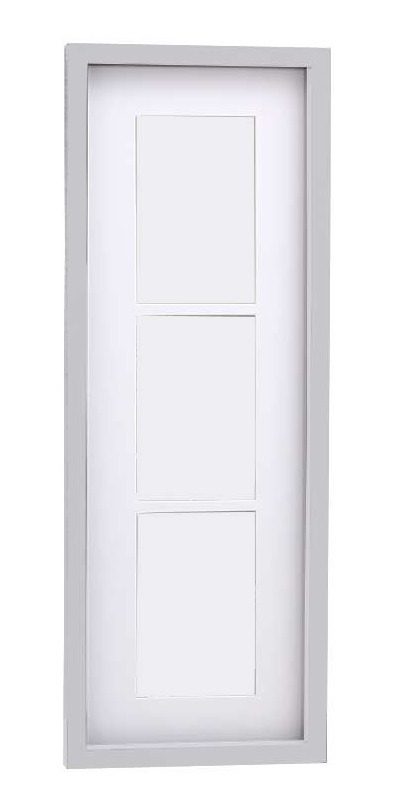 Marco Para 3 Fotos 18 Cm × 53 Cm Blanco Blanco