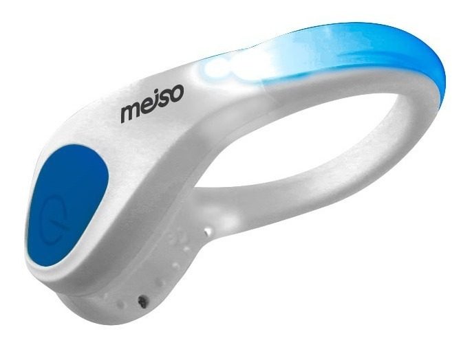 Luz Led Clip Para Zapatillas 2 Modos Azul A Pila