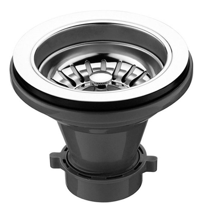 Sopapa Cestillo Para Pileta De Cocina Diam Exterior 11,3cm Gris
