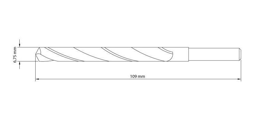 Broca Para Acero Hss 3,75 Mm × 75 Mm Tramontina - 1