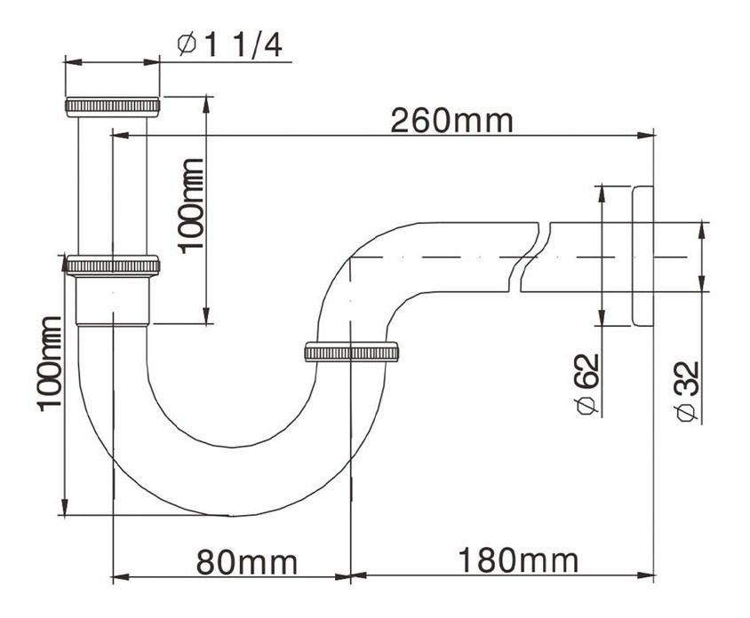 Descarga Con Sifon Pipa Extensible Telescopica De Acero Inox Gris - 1