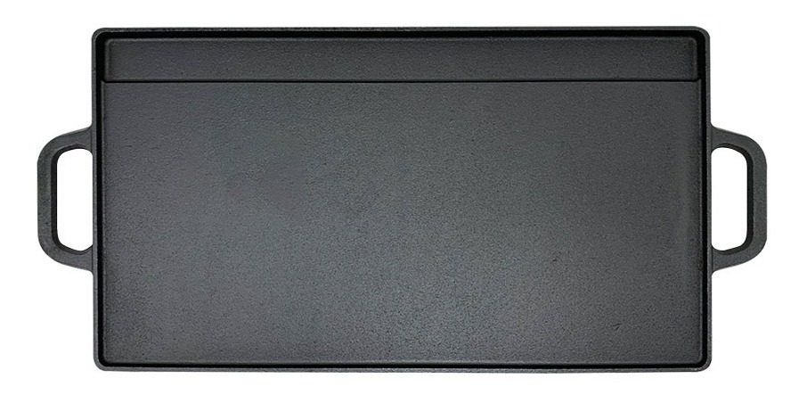 Plancha Y Grill Doble Hierro Reversible 42,5×23,5×1,5cm Negro - 2