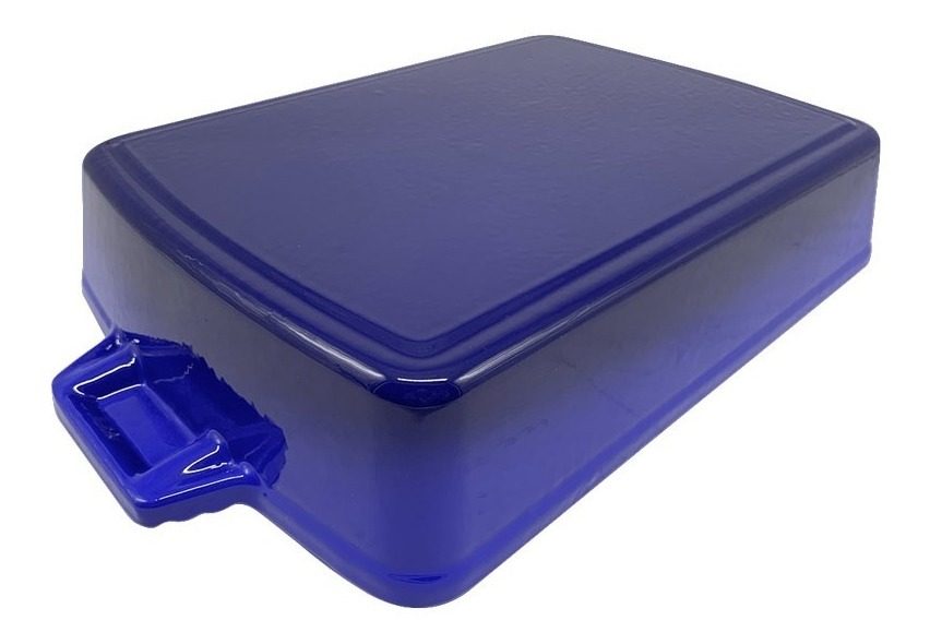 Asadera De Hierro Esmaltado Azul 30 Cm 2,5lts Capacidad Azul - 1