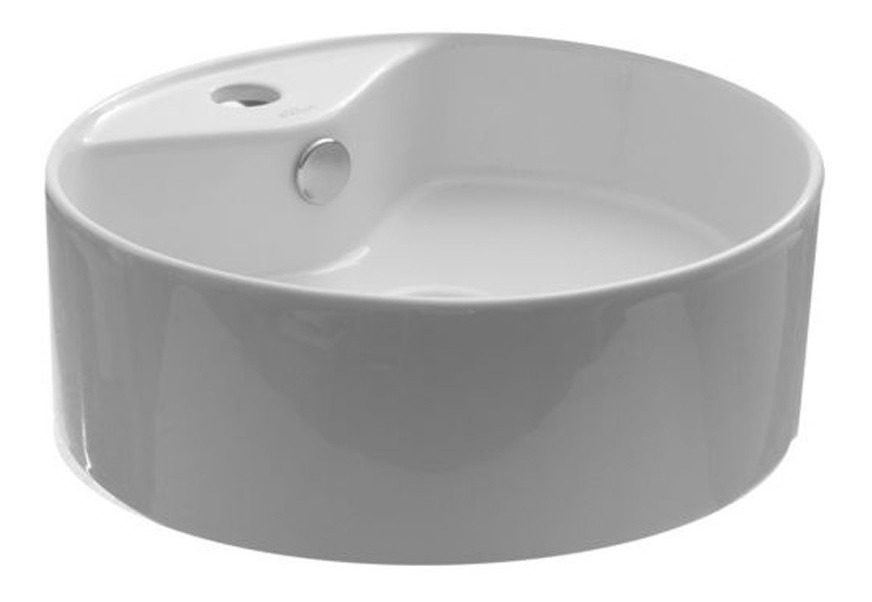 Bacha De Loza Blanca Para Monocomando 42x42x10cm Blanco