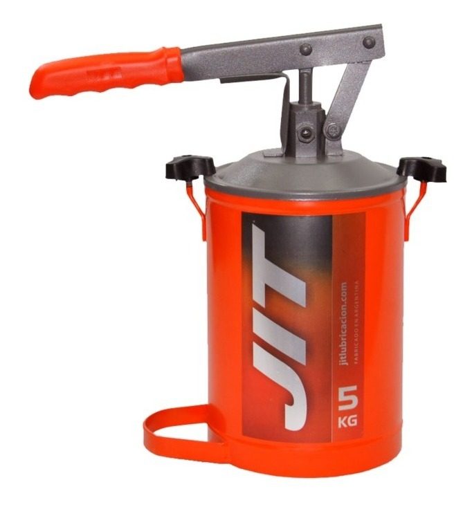 Engrasador Manual De Pie Jit 5 Kg Manguera Acero