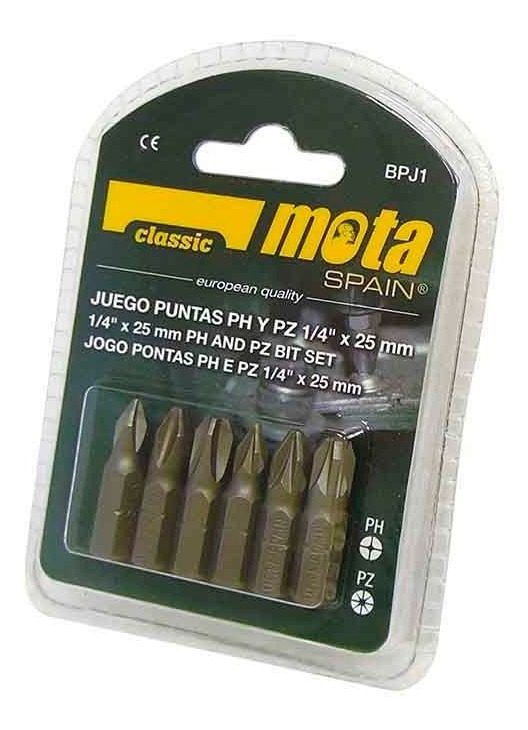 Juego De Puntas Ph Y Pz  1/4  X 25mm Mota
