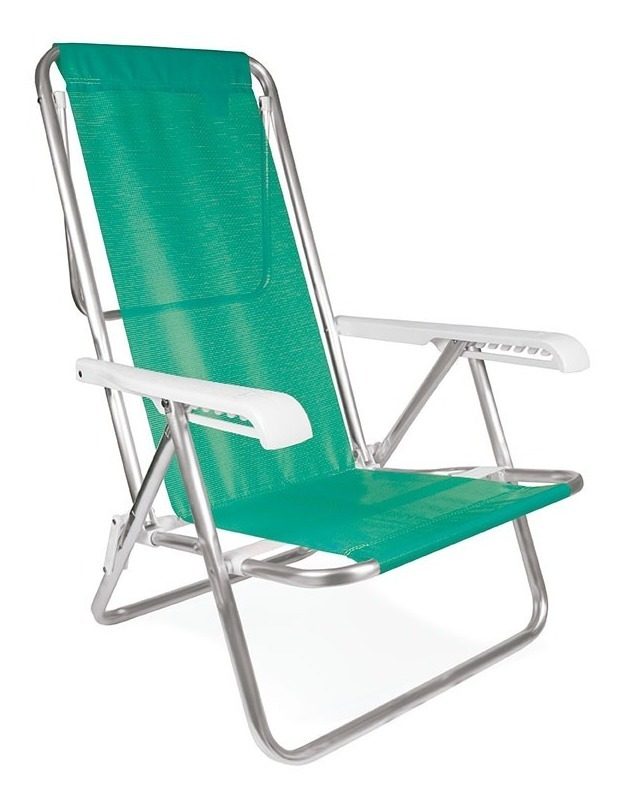 Silla Reclinable Reposera 8 Posiciones Mor Color Verde Verde