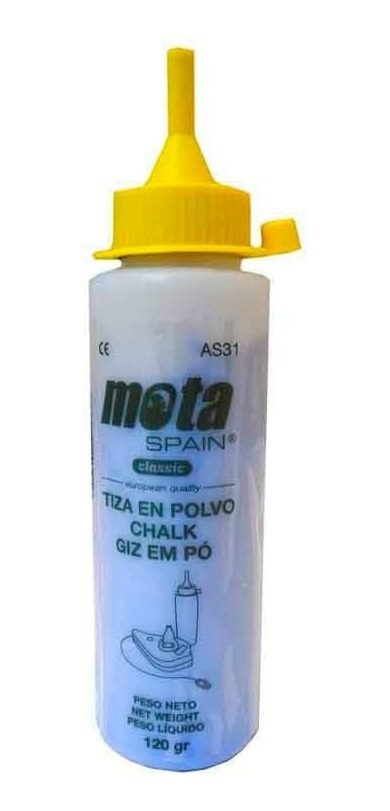 Tiza Azul En Polvo Envase 120gr Mota As31 Azul