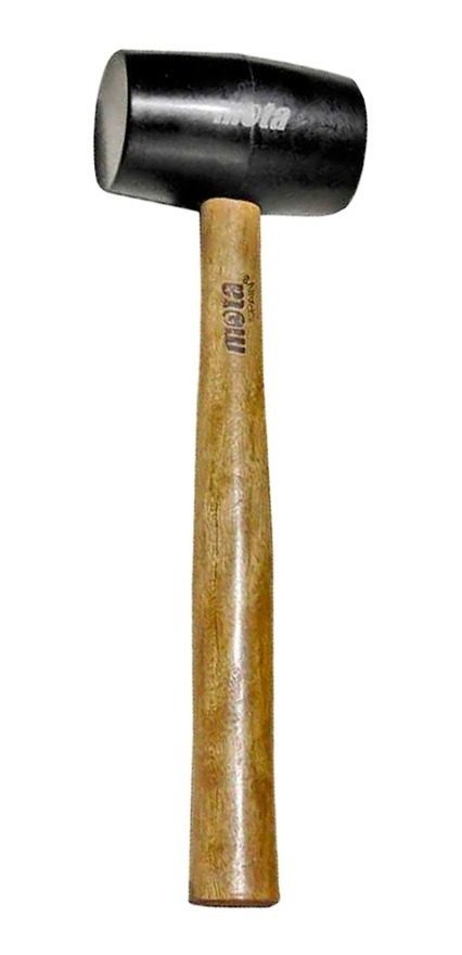 Martillo Maza Goma 700grs Cabo Madera Mota 56mm