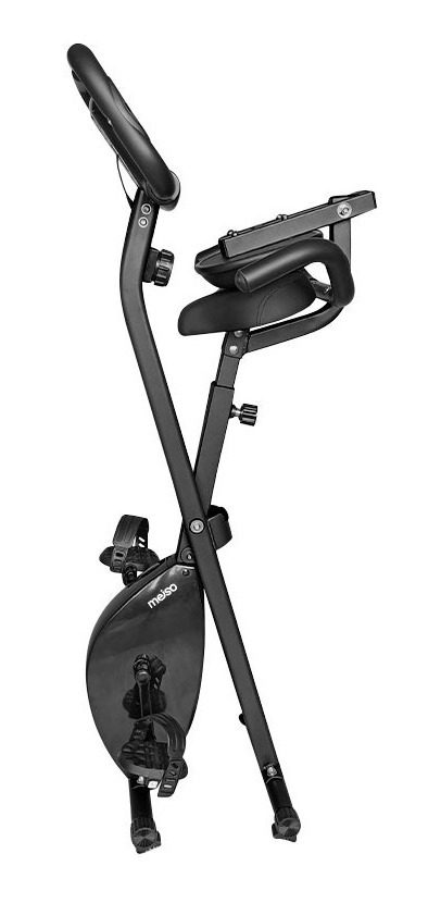 Bicicleta Fija Plegable 516k 66,5×40,5x114cm Peso Max 100kg Negro - 1