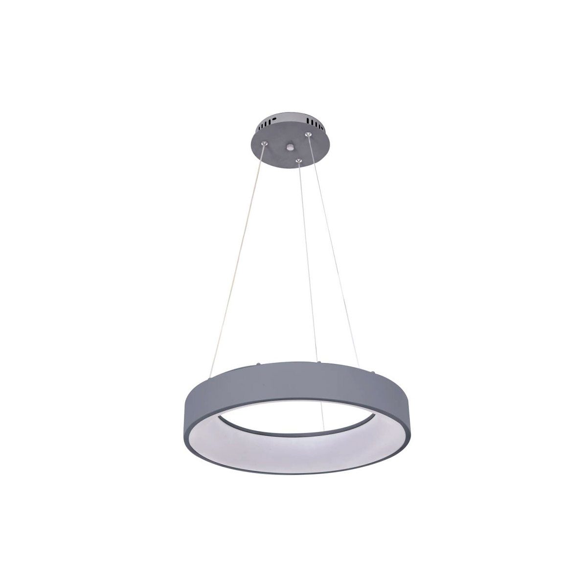 LUMINARIA COLG.BAGEL GRIS.40CM