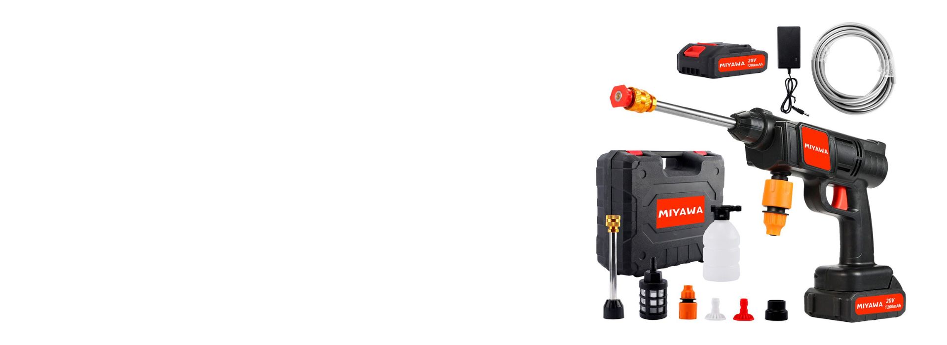 Hidrolavadora inalámbrica 20 V para auto y jardín